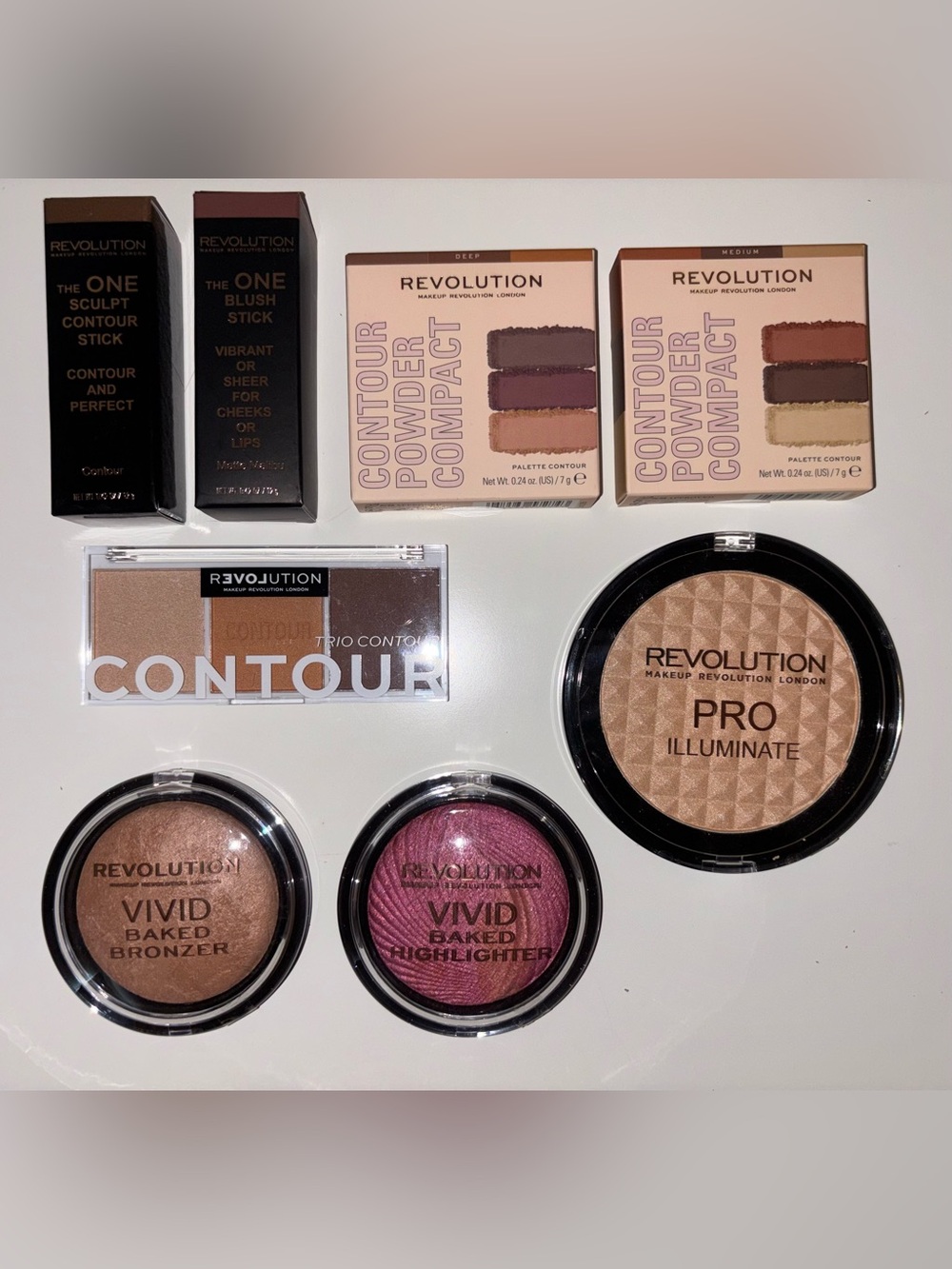 Bundle of Makeup Revolution Contour Products: New in Box